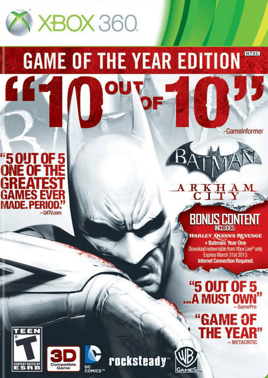 Batman Arkham City: Game Of The Year Edition