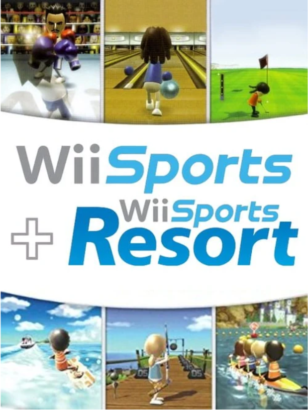 Wii Sports + Wii Sports Resorts 2 In 1 Combo